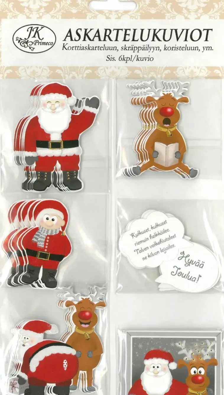 J.K. Primeco Askartelutarvikkeet-Ask.Kuvio Jouluhahmot