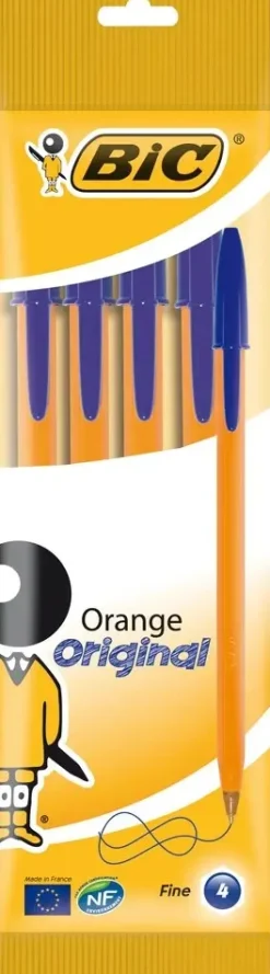 Discount Kuulakyna Orange 4Kpl Sininen Muste Toimistotarvikkeet