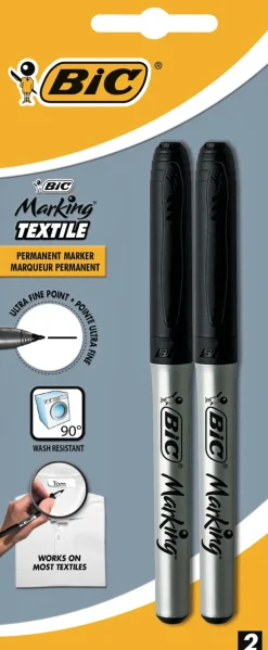 Best Tekstiilitussi 2Kpl Musta Toimistotarvikkeet