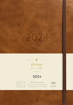 Best Kalenteri 2024 Business Forma Deluxe Ruskea Kalenterit