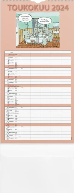 Discount Perhekalenteri 2024 Perhekalenteri Hauska Paperitaskulla Kalenterit