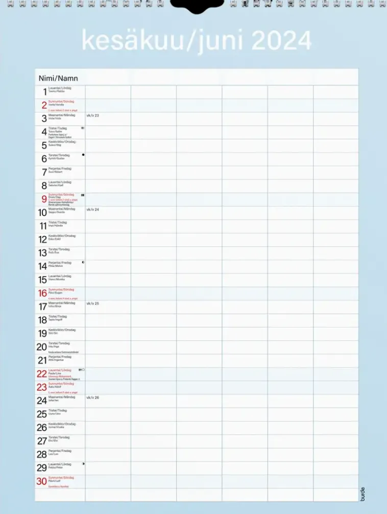 Sale Perhekalenteri 2024 Perhekalenteri Kateva Kalenterit