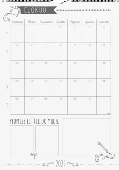 Hot Seinakalenteri 2024 Seinakalenteri Scribble Kalenterit