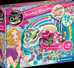 Clementoni Askartelutarvikkeet-Crazy Chic Rainbow Bracelets Korusetti