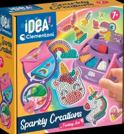 Clementoni Askartelutarvikkeet-Crazy Chic Sparkly Creations Tarra-Askartelu Fant.