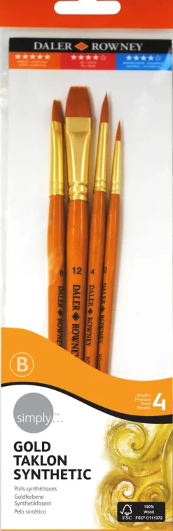 Daler Rowney Keinokuitusiveltimet 4Kpl Askartelutarvikkeet