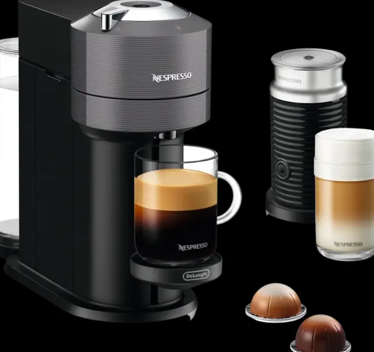 De'Longhi Kahvi Ja Tee-Env120.Gyae Nespresso Vertuo Next Kahvikone + Aeroccino Maidonvaahdotin