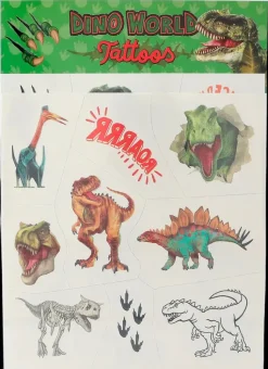 Dino World Askartelutarvikkeet-Tatuoinnit