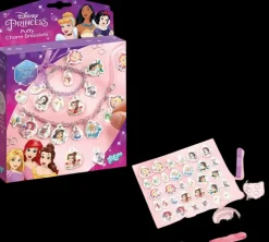 Disney Askartelutarvikkeet-Princess Puffy Charm -Rannekoruntekosetti