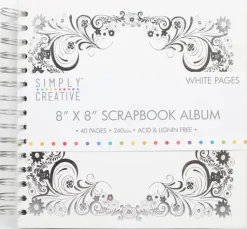 Dovecraft Askartelutarvikkeet-Simply Creative Leikekirja Valkoisilla Valilehdilla