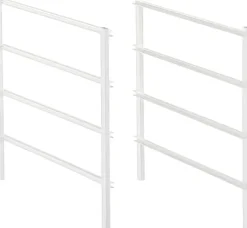 Elfa Säilytyskalusteet-Classic Liukukiskollinen Telinepaaty 4 Liukukiskolla 200413 Valkoinen