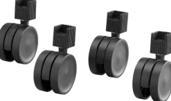 Elfa Säilytyskalusteet-Classic Telinepyorat 222020 4Kpl Musta