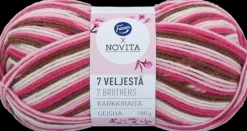 New Fazer X Neulelanka 7 Veljesta Karkkiraita Geisha Käsityötarvikkeet