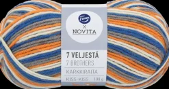 Hot Fazer X Neulelanka 7 Veljesta Karkkiraita Kiss Kiss Käsityötarvikkeet