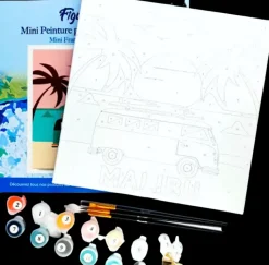 Figured’Art Askartelutarvikkeet-Figuredart Mini Numeromaalaus Kukka