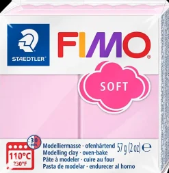 Fimo Askartelutarvikkeet-Muovailumassa Perusvari Light Pink 205 57G