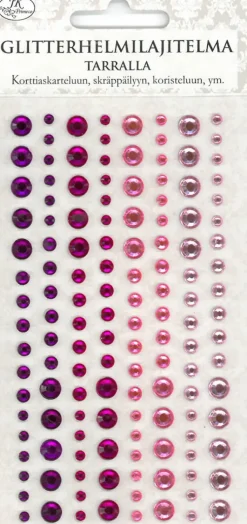 J.K. Primeco Askartelutarvikkeet-Glitterhelmitarralajitelma Pinkki/Lila