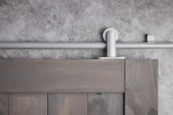 Habo Säilytyskalusteet-Liukuovenkisko Compact Hopea Ylaasennus