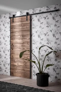 Habo Säilytyskalusteet-Liukuovenvedin Harmony Musta