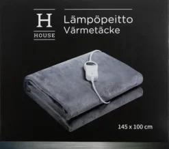 House Hierontalaitteet Ja Lämpötyynyt-Bk1410 Lampopeitto 145X100 Cm, Harmaa