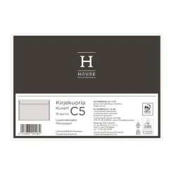 Hot Kirjekuori C5 Uusio Liimanauhalla 15Kpl Paperitarvikkeet