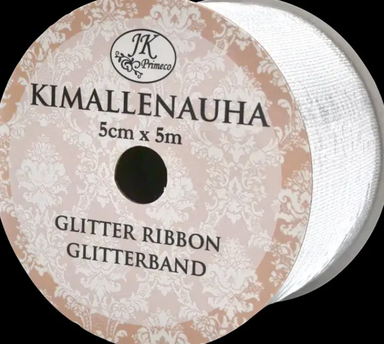 J.K. Primeco Askartelutarvikkeet-Kimallenauha 5 Cm X 5 M Hopea