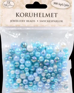 J.K. Primeco Askartelutarvikkeet-Koruhelmet Sininen Lajitelma 300 Kpl