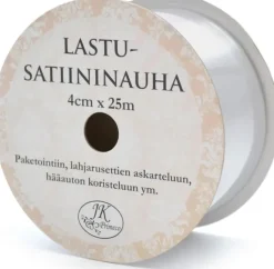 New Lastusatiininauha Hopea 4Cm X 25M Askartelutarvikkeet