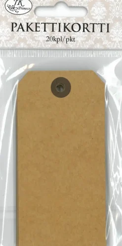 Outlet Pakettikortti 5 X 10Cm Uusioruskea 20Kpl Askartelutarvikkeet