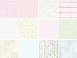 J.K. Primeco Askartelutarvikkeet-Paperilajitelma 8X8 Hopeahohto