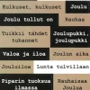J.K. Primeco Askartelutarvikkeet-Tekstitarra Joulusanonnat Musta-Natur