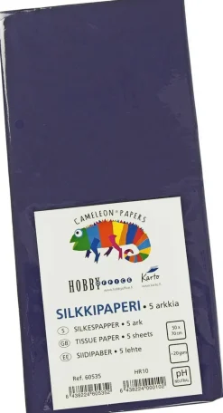 Karto Askartelutarvikkeet-Silkkipaperi Sininen 50X70Cm 5Ark/Pkt