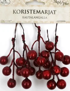 Discount Koristemarjat Punainen 5Kpl/Pkt Askartelutarvikkeet