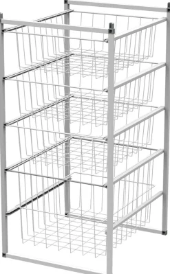 Lanka ja Muovi Eteiskalusteet-Koritelinesarja Neljalla Korilla Lm356/4 Valkoinen (L450, S500, K915 Mm)