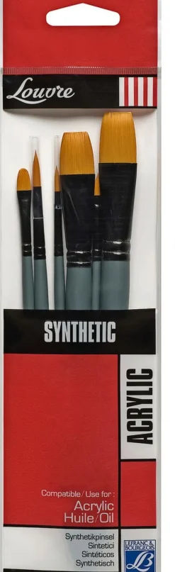 Lefrank u0026 Bourgeois Askartelutarvikkeet-Louvre Sivellinsetti Akryyli- Ja Oljyvareille