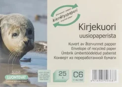 Online Kirjekuori C6 25 Kpl Uusiopaperi Paperitarvikkeet