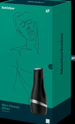 Satisfyer Seksivalineet-Men Classic Hopea Masturbaattori