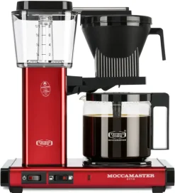 Moccamaster Kahvi Ja Tee-Optio Suodatinkahvinkeitin Red Metallic