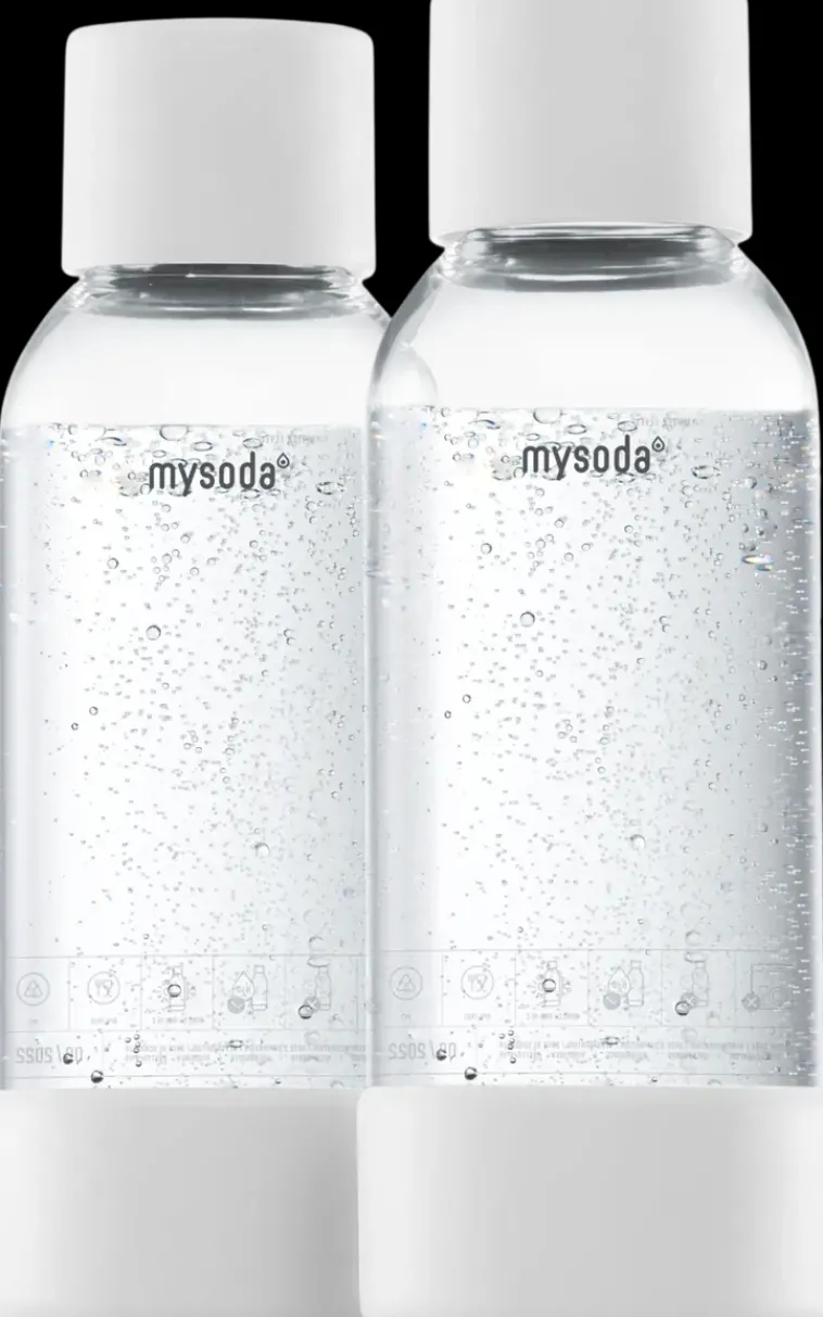 MySoda Vesi Ja Juomat-White 0.5L Juomapullo 2-Pack