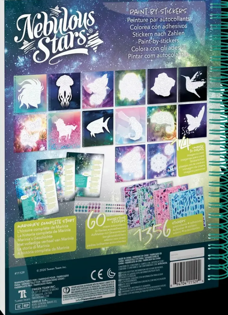 Nebulous Stars Askartelutarvikkeet-Nebulous Star Tarraa Numeroiden Mukaan