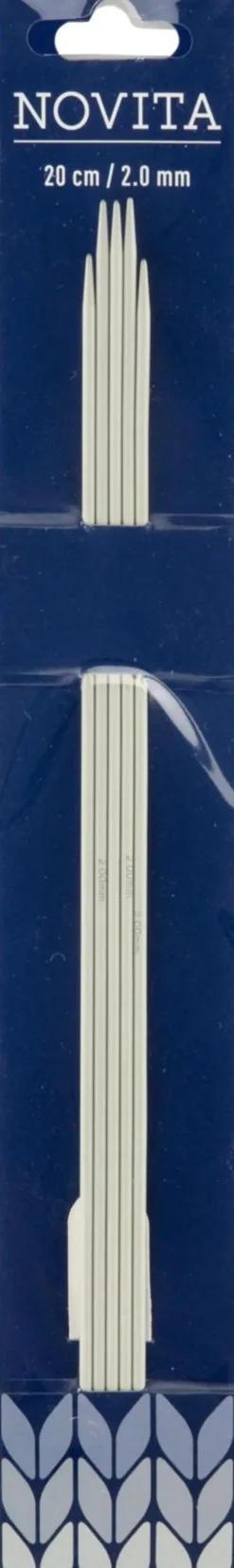 Sukkapuikko 20Cm - 2Mm, Harmaa Käsityötarvikkeet