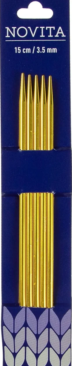 Hot Sukkapuikot 15Cm - 3,5 Mm Kulta Käsityötarvikkeet