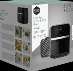 OBH Nordica Kypsentäminen-Easy Fry Oven & Grill 9 In1 -Air Fyer/Miniuuni/Grilli
