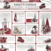 Clearance Pakettitarra Deco Punainen 3Ark/Pkt Askartelutarvikkeet