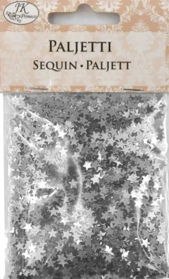 Outlet Paljetti Tahti Hopea 10G Askartelutarvikkeet