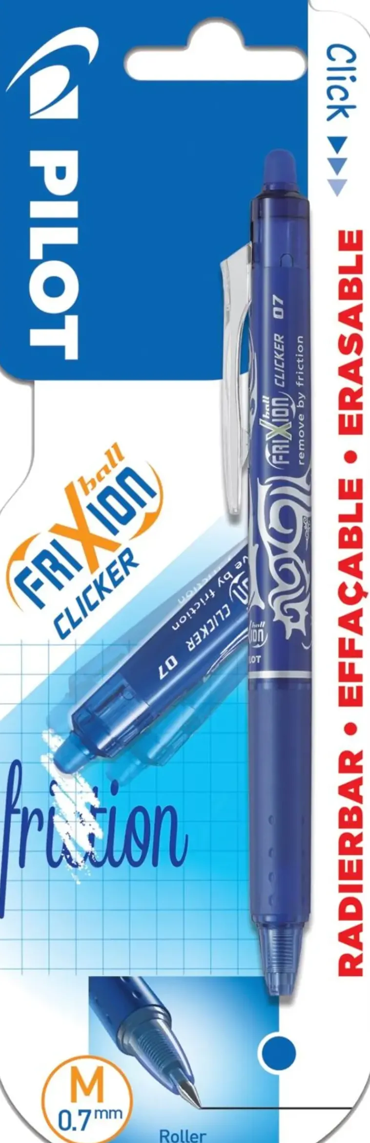 Hot Kuulakyna 0,7 Frixion Clicker Sininen Toimistotarvikkeet