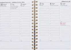 Poytakalenteri A5 Kierresidottu, Sininen Kalenterit