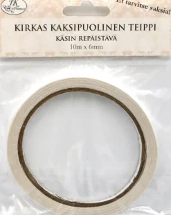 New 2-Puolinen Paperiteippi 6Mm X 10M Askartelutarvikkeet