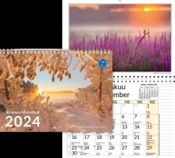 Hot Seinakalenteri Suomen Maisemat A3 2024 Kalenterit