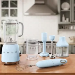 Smeg Ruoanvalmistuskoneet-Sauvasekoitinsetti, Vaaleansininen
